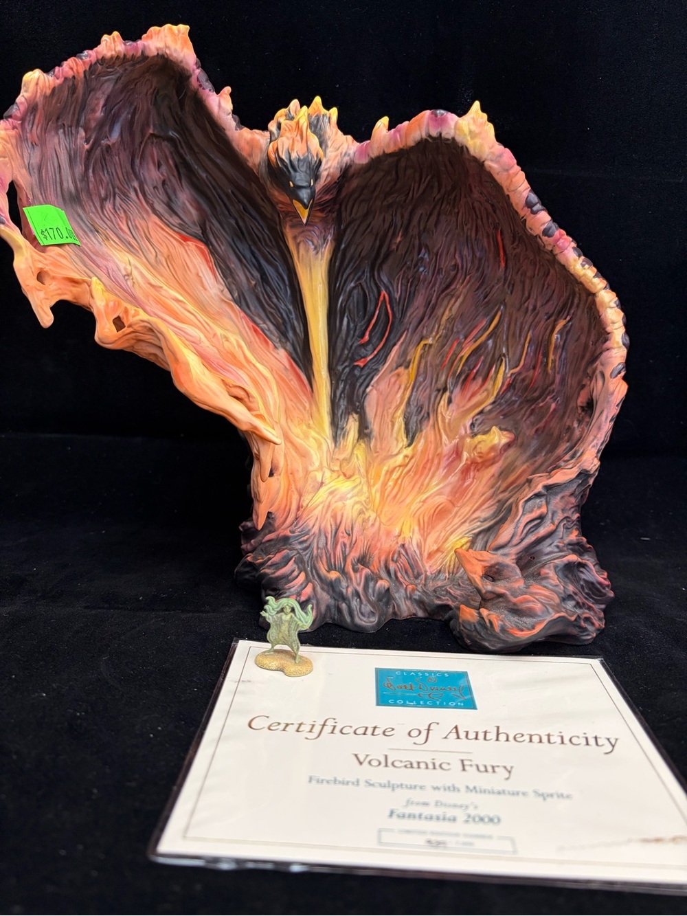 Walt Disney Classic Volcanic Fury + Sprite Sculpture, Fantasia 2000  (item 277)